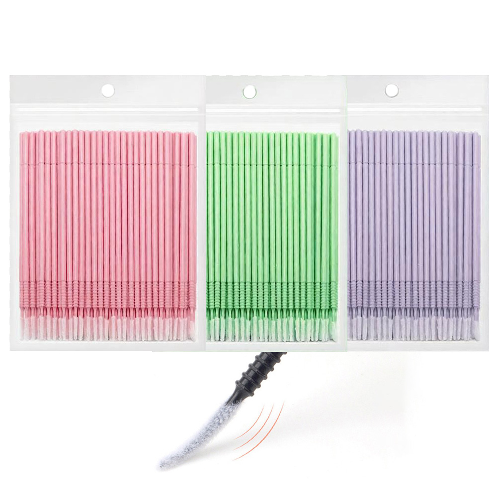 Eyelash Extension Double Lash - 500 шт. аппликаторов для очистки ресниц: