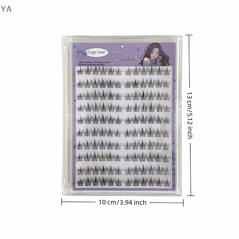 Eyelash Extension Double Lash - 【SA】【SA】Накладные ресницы без клея, дизайн «Солнце»,