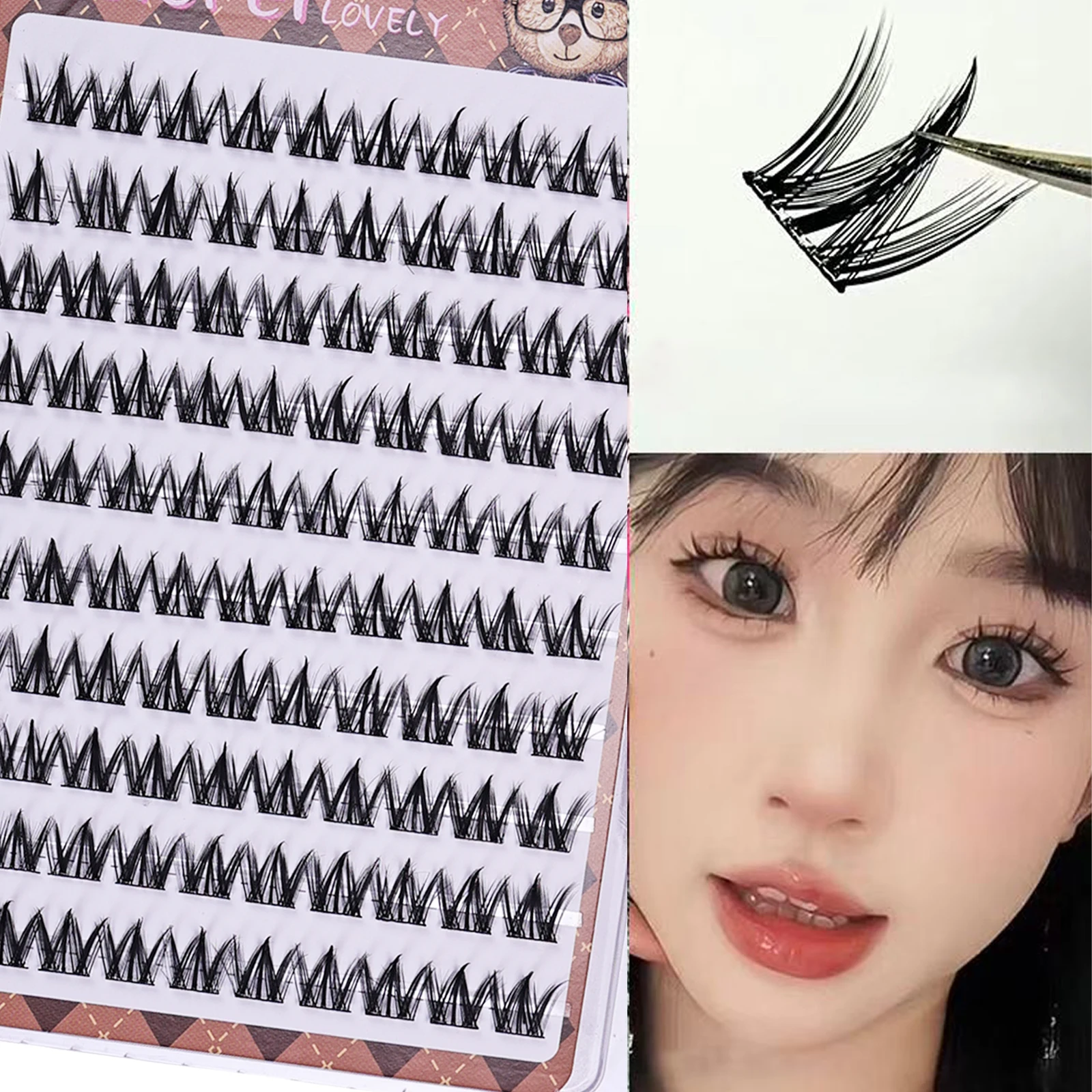Eyelash Extension Uv Glue - Густые натуральные керлинговые самоклеящиеся накладные ресницы