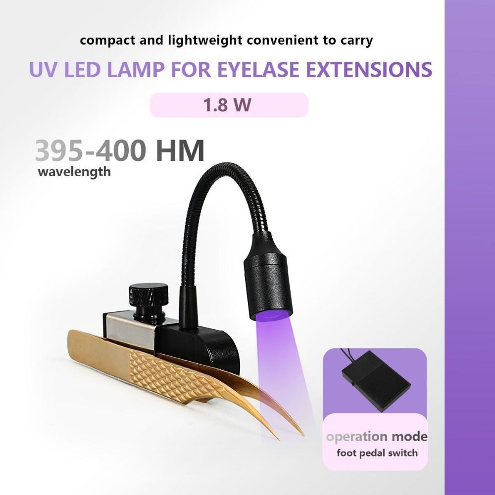 Eyelash Extension Uv - Портативная УФ-лампа для наращивания ресниц, ручная,