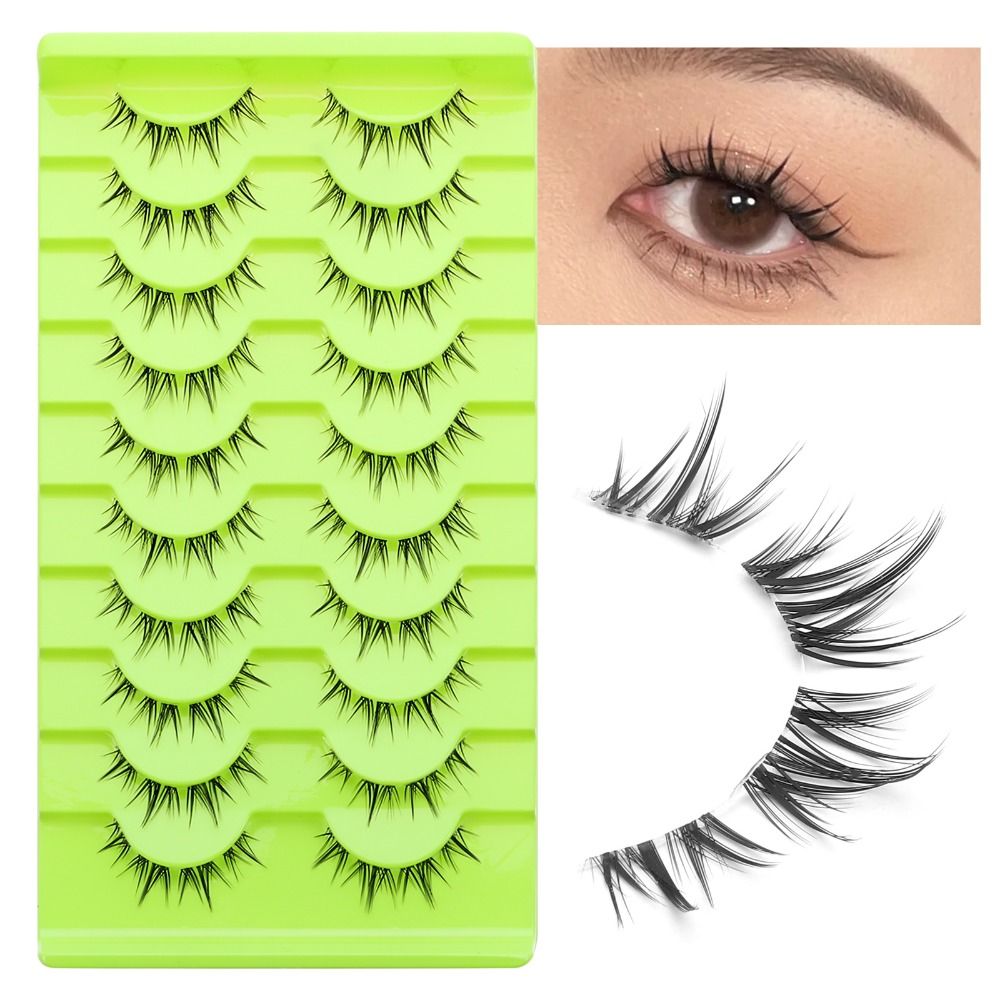 Eyelash Extension Japanese - Черные японские косплейные накладные ресницы, эффектные