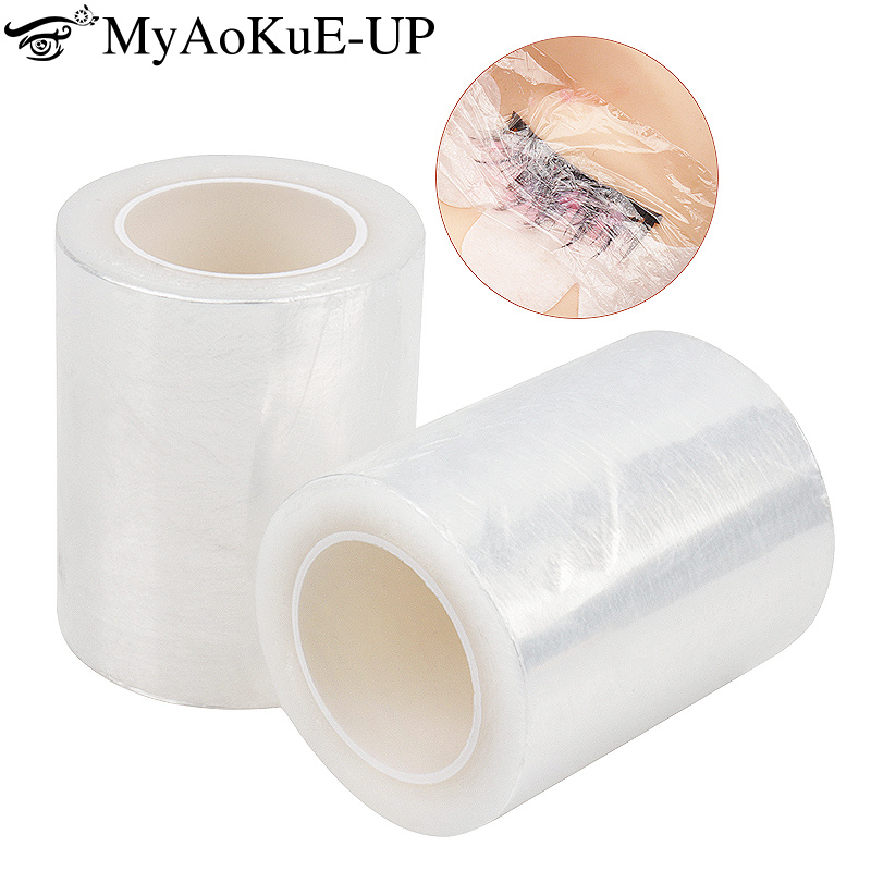 Eyelash Extension Double Lash - 200 м/рулон, прозрачная пленка для макияжа,