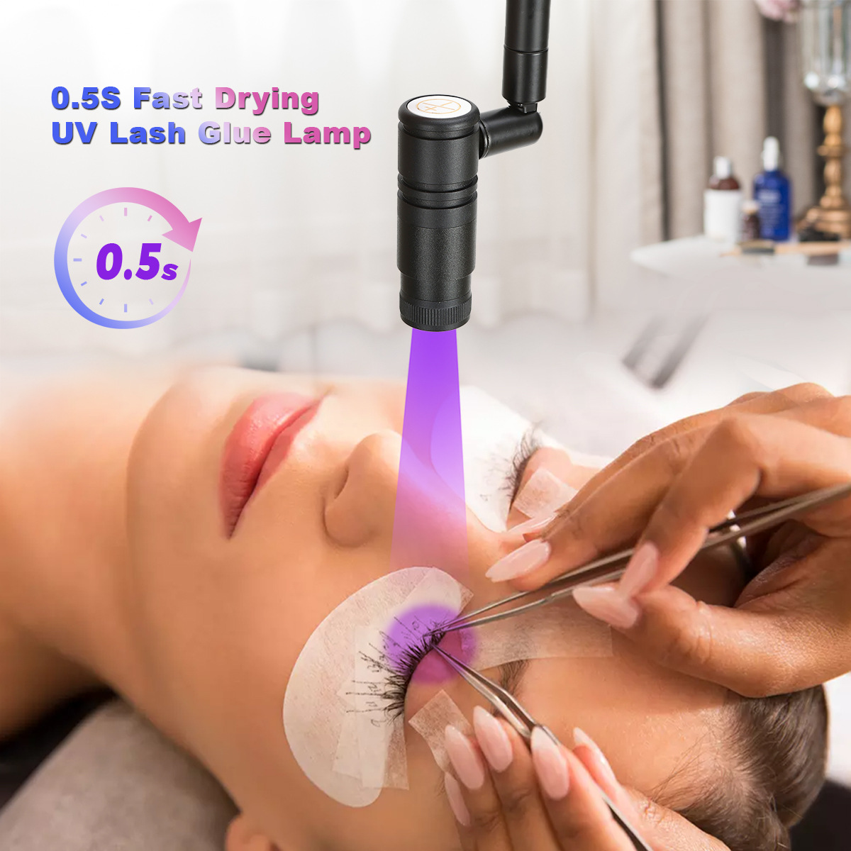 УФ-лампа для наращивания ресни – обзор и цена Eyelash Extension Uv