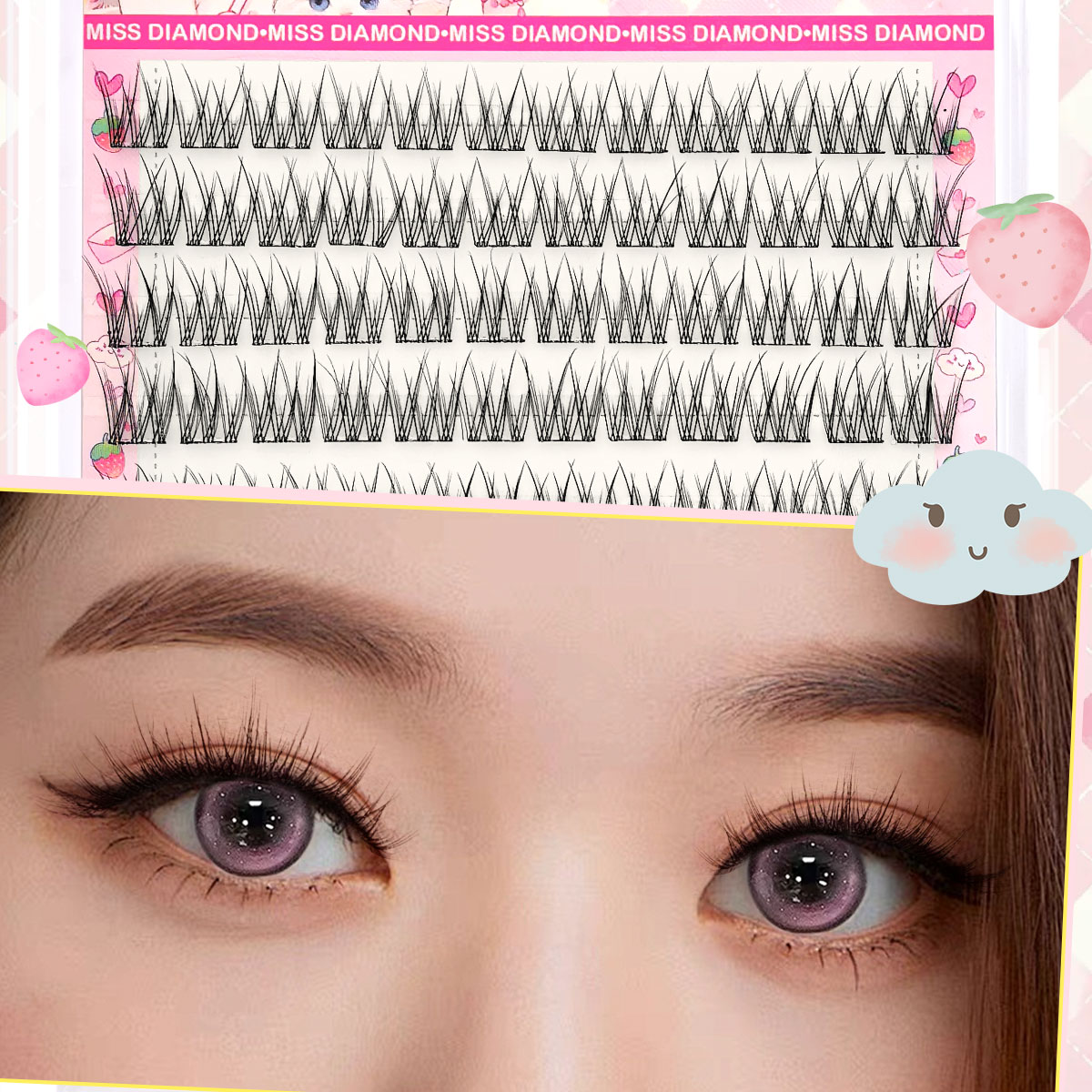 Накладные ресницы Fish Eyeslas – обзор и цена Eyelash Extension Japanese