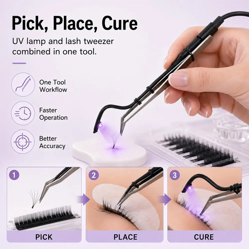 Мини-УФ-лампа для наращивания  – обзор и цена Eyelash Extension Uv Glue