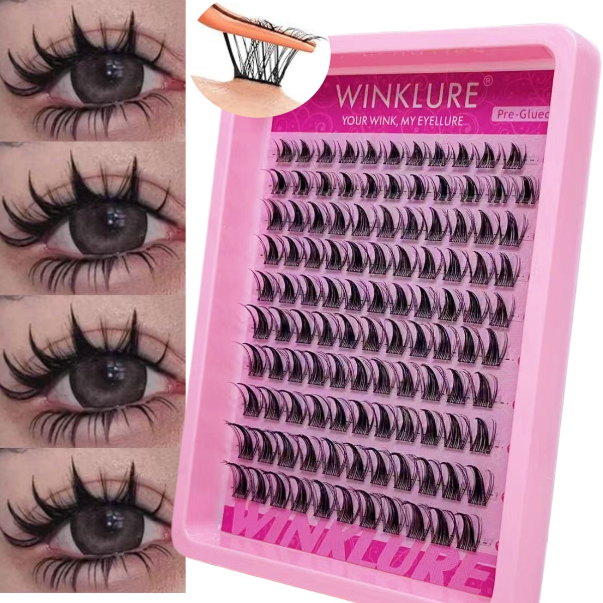 Накладные ресницы WINKLURE, са – обзор и цена Eyelash Extension Uv Glue