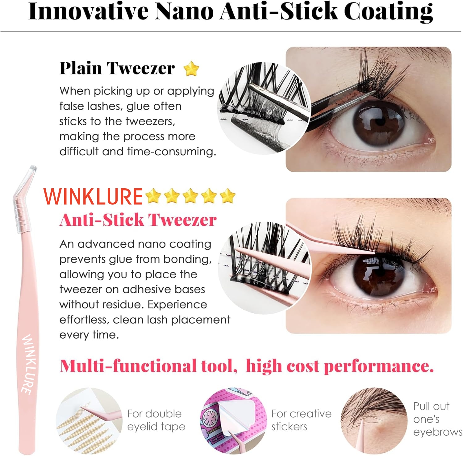 Накладные ресницы WINKLURE, са – обзор и цена Eyelash Extension Uv Glue